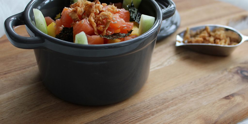 Poke bowl met quinoa