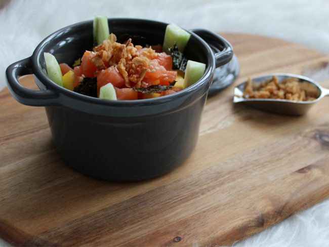 Poke bowl met quinoa