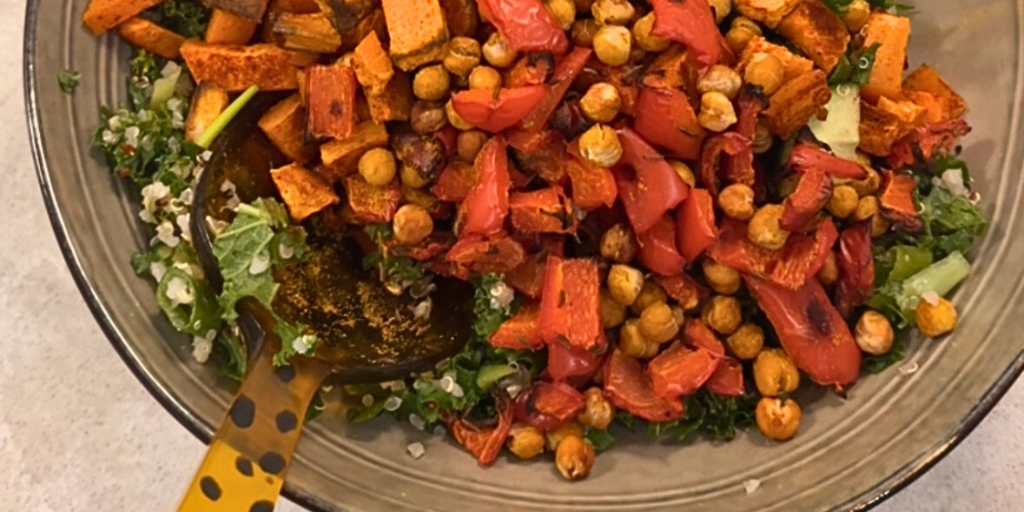 Quinoa salade recept met boerenkool