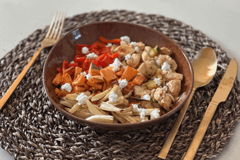 Parelcouscous recept met mediterraanse kip